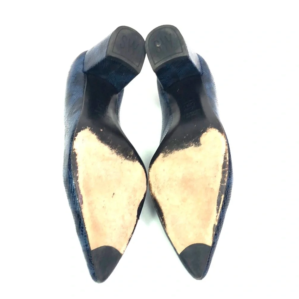 IOB Blue Rattler Stuart Weitzman Firstclass Heels - Picture 2 of 8